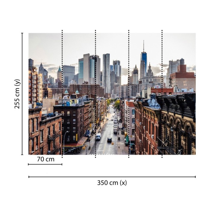 Papel pintado mural vista clásica de Londres con cabina telefónica - Triven Timeless 684737
