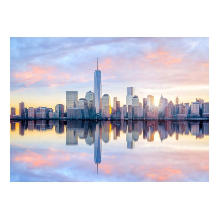 Papel pintado mural skyline de Manhattan con reflejo en el agua - Triven Timeless 684739