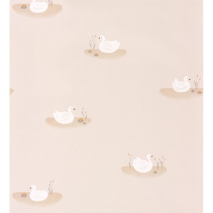 Papel pintado infantil lago de patos - Swan Lake 126606