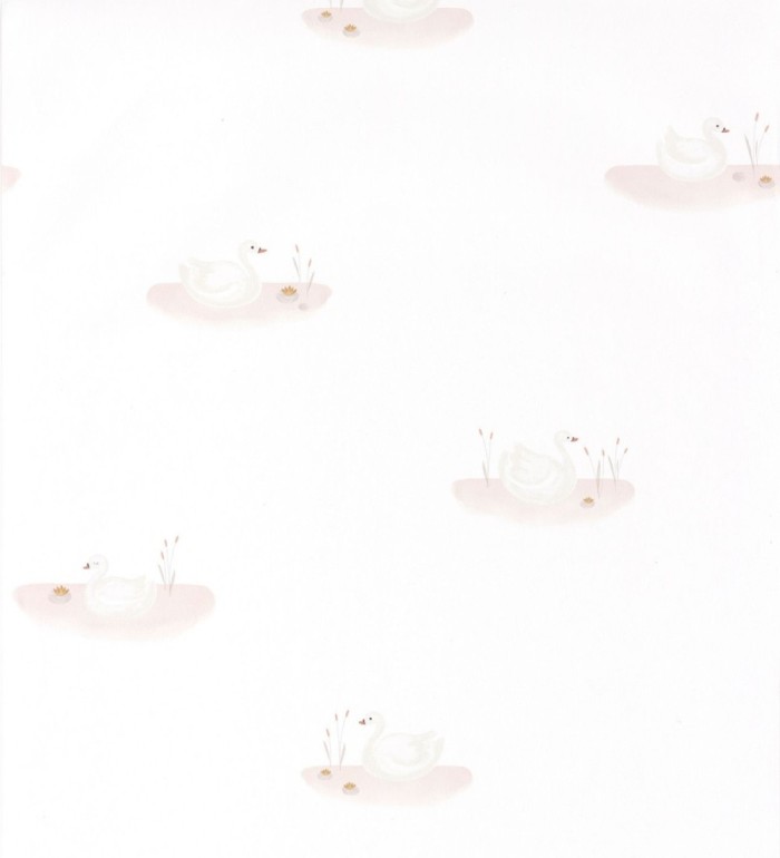 Papel pintado infantil lago de patos - Swan Lake 126607
