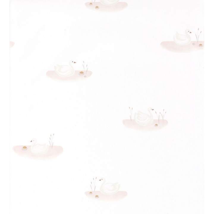 Papel pintado infantil lago de patos - Swan Lake 126607