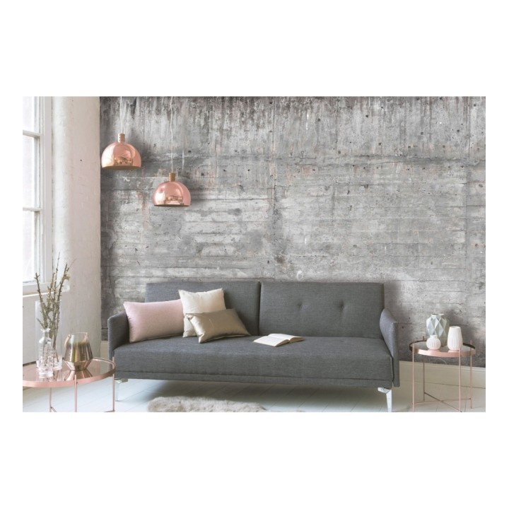 Papel pintado mural de hormigón con marcas de encofrado lineal - Industrial Charm 684758