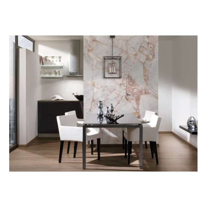 Papel pintado mural de mármol con vetas marcadas en tonos ocres y tierra - Kaelis Matter 684763