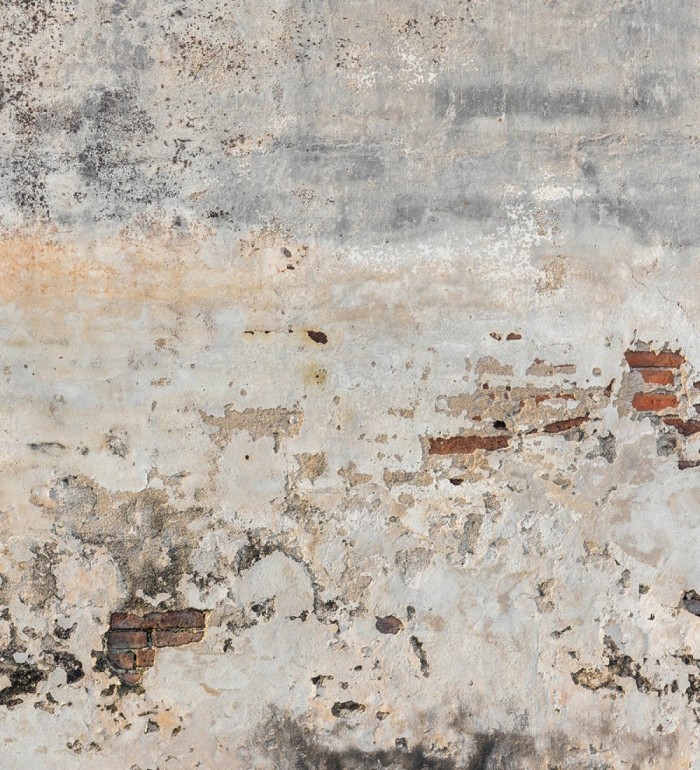 Papel pintado mural de pared de hormigón desgastado con ladrillo visto - Draxen Foundry 684765