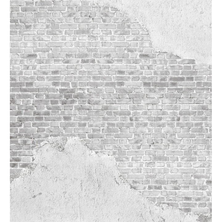 Papel pintado mural de muro de ladrillos con efectos de yeso desconchado - Draxen Foundry 684768