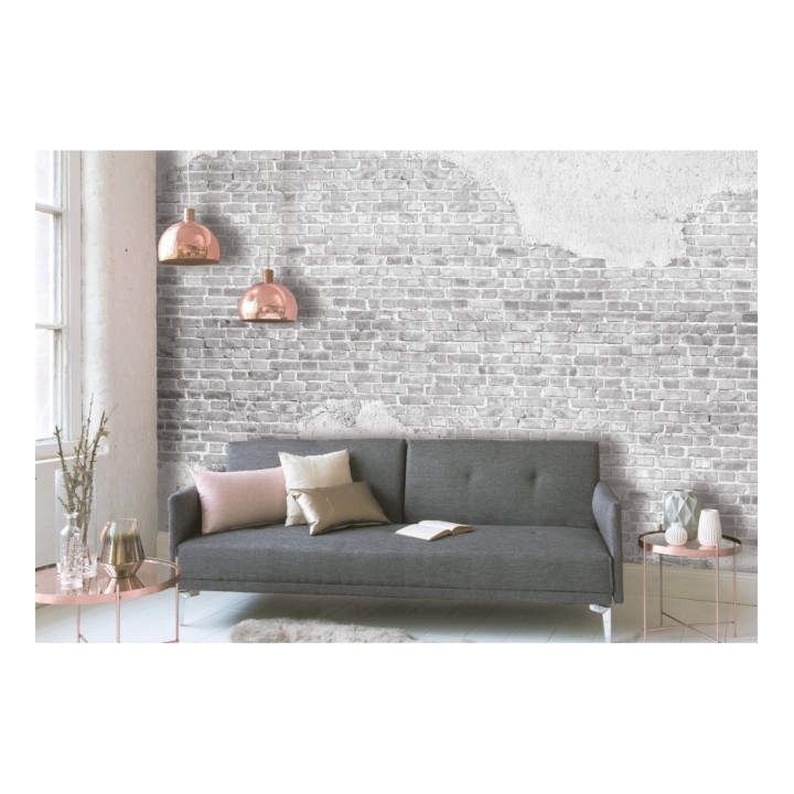 Papel pintado mural de muro de ladrillos con efectos de yeso desconchado - Draxen Foundry 684768