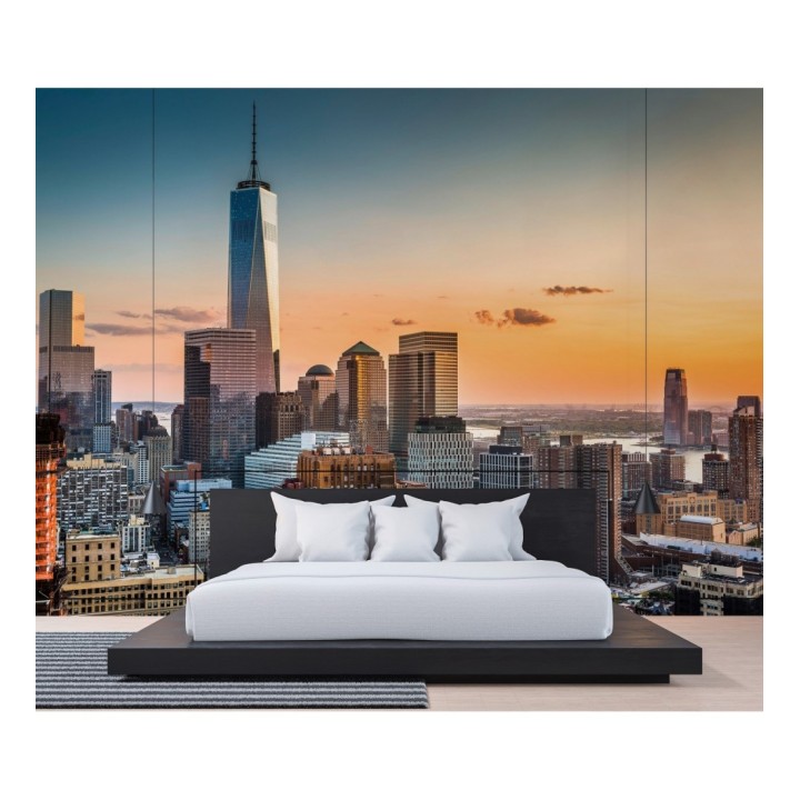 Papel pintado mural centro financiero de Manhattan con luz suave - Triven Timeless 684776