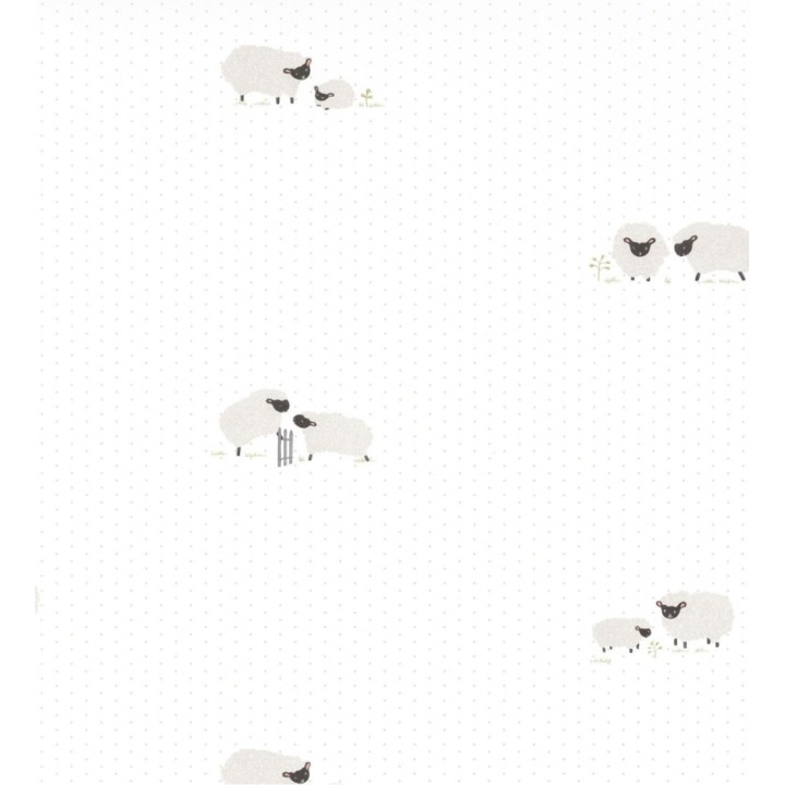 Papel pintado infantil de ovejas - Sheep Friends 126620