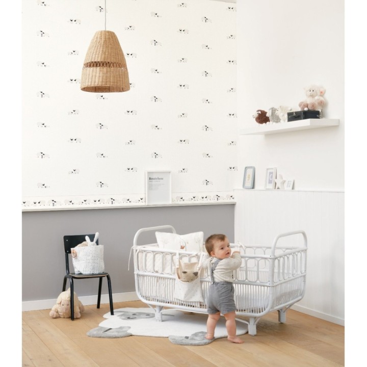 Papel pintado infantil de ovejas - Sheep Friends 126620