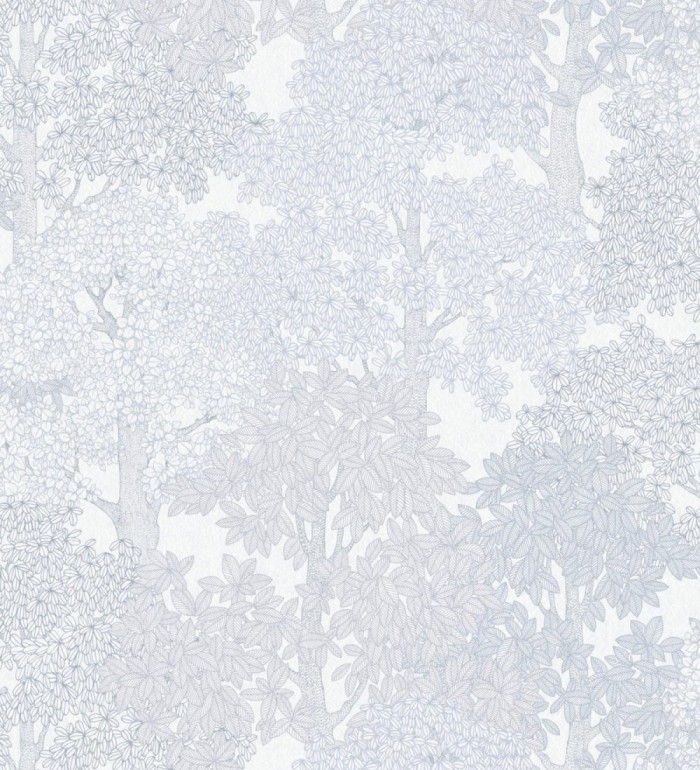 Papel pintado de árboles modernos con ilustración artística - Kavya Grove 684802