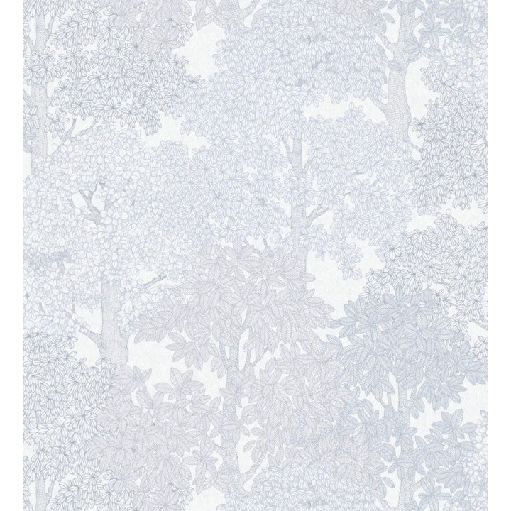 Papel pintado de árboles modernos con ilustración artística - Kavya Grove 684802