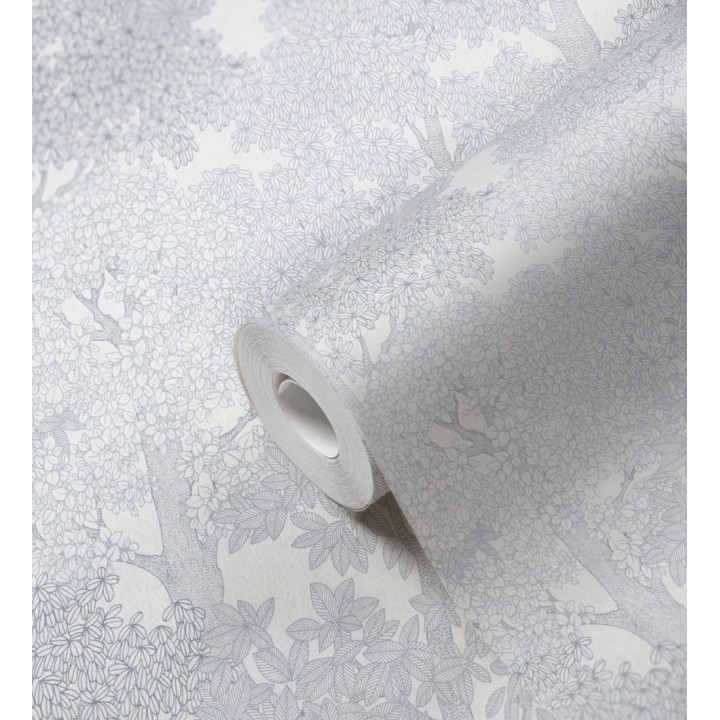 Papel pintado de árboles modernos con ilustración artística - Kavya Grove 684802