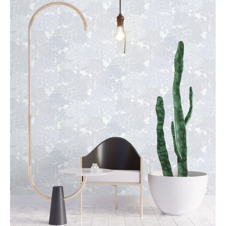 Papel pintado de árboles modernos con ilustración artística - Kavya Grove 684802