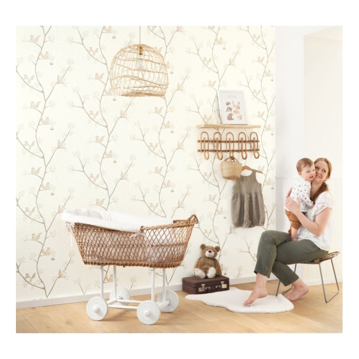 Papel pintado infantil de ardillas en árbol - Squirrel Woods 126625