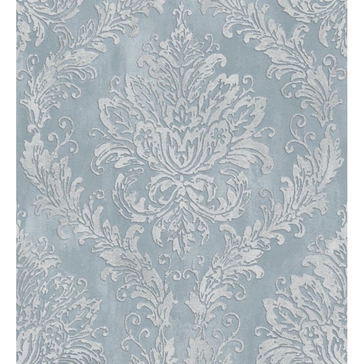 Papel pintado barroco elegante pátina tonos azules - Lombardy Status 684822