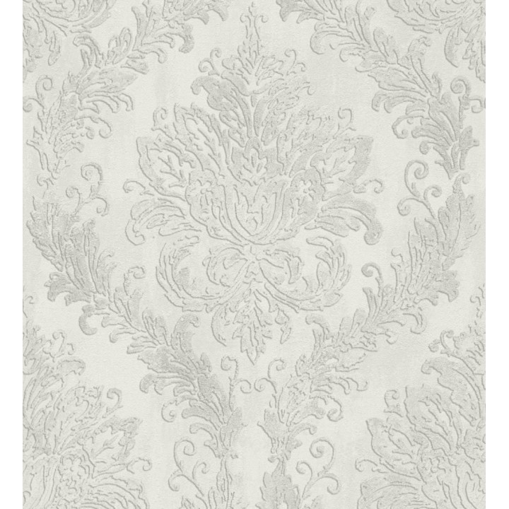 Papel pintado barroco elegante pátina tonos blanco roto - Lombardy Status 684825