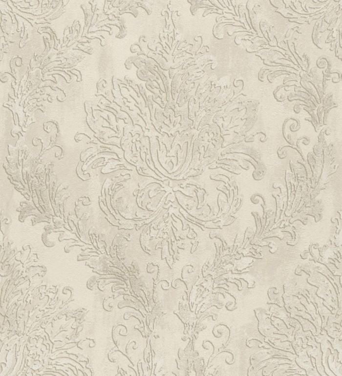 Papel pintado barroco elegante pátina tonos arena - Lombardy Status 684826