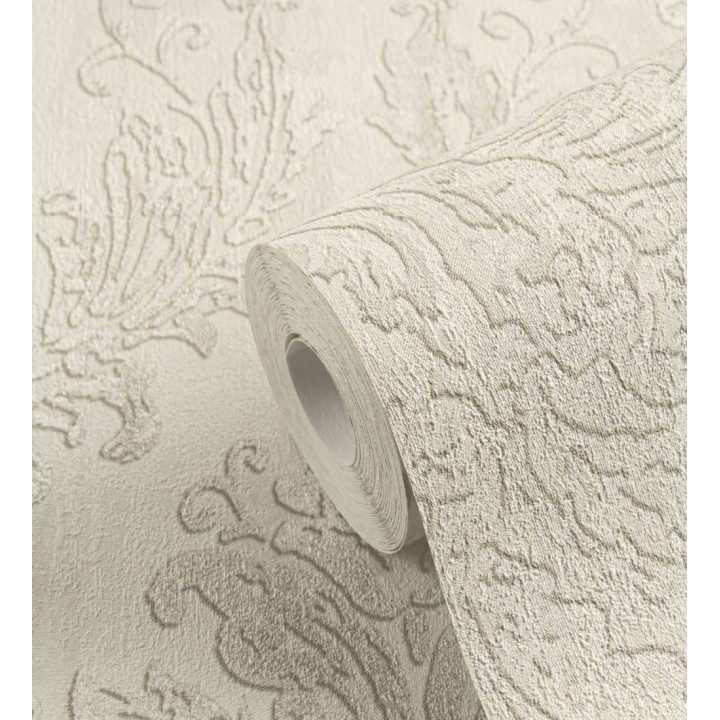 Papel pintado barroco elegante pátina tonos arena - Lombardy Status 684826