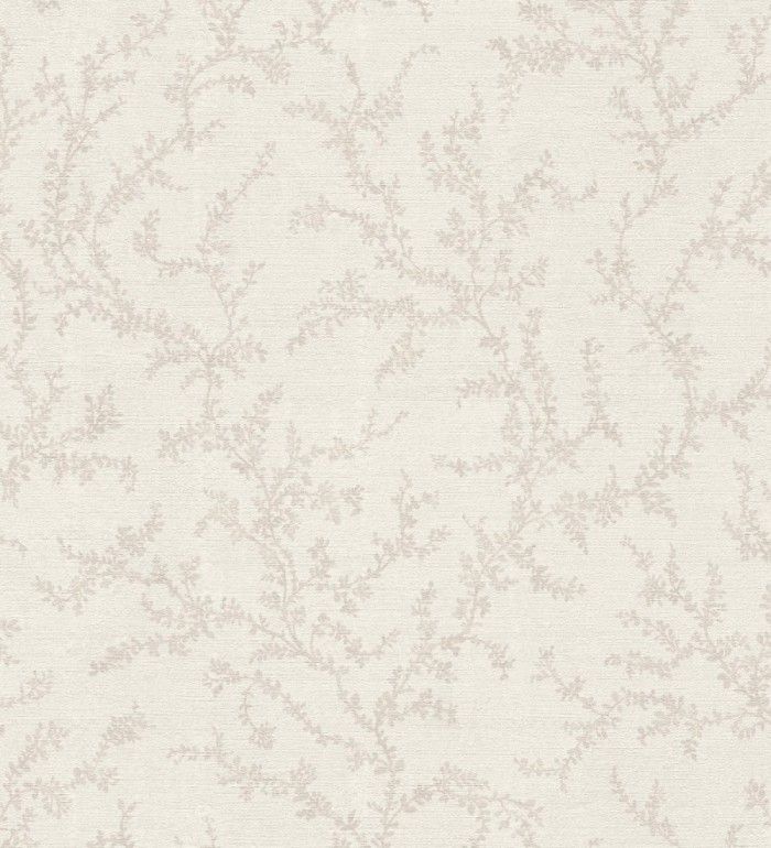 Papel pintado ramas sutiles color beige neutro relieve textil - Margot Delicate 684829