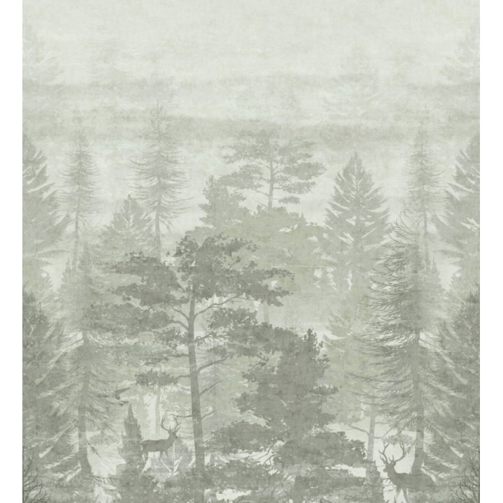 Papel pintado mural de bosque brumoso estilo natural - Finn Wooded 684836