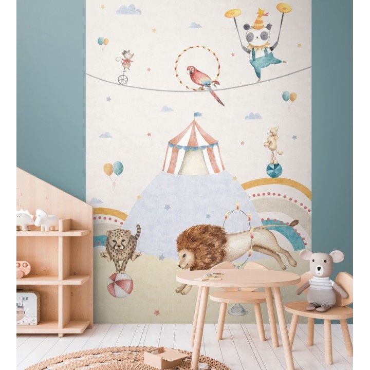 Papel pintado mural de circo mágico con animales fantásticos - Circus Joyful 684839