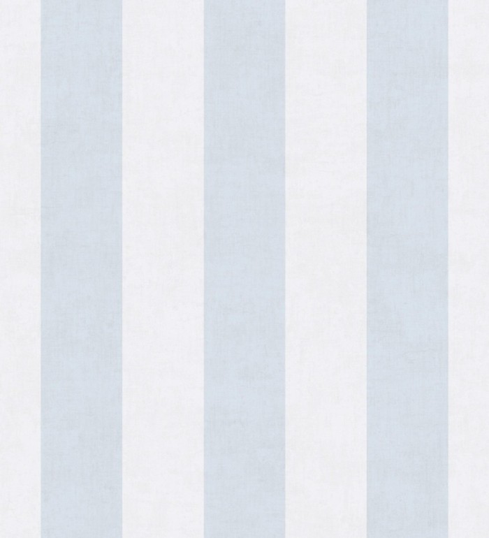 Papel pintado rayas lino desgastado bebé suave en color celeste - Strype Cloudy 684845
