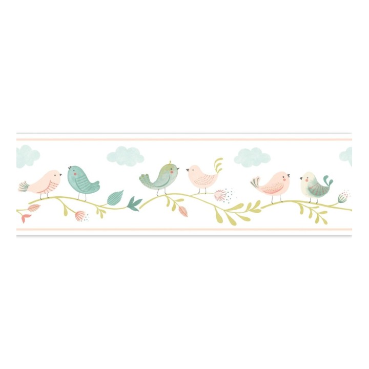 Cenefa infantil de pajaritos - Sweet Birds 126637