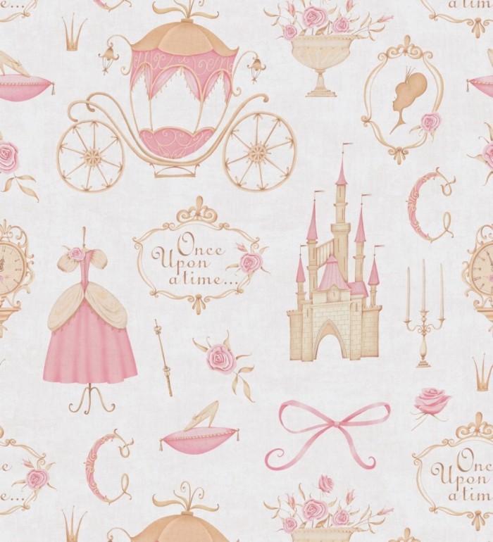 Papel pintado vintage cuento hadas princesa - Diana Priceless 684849