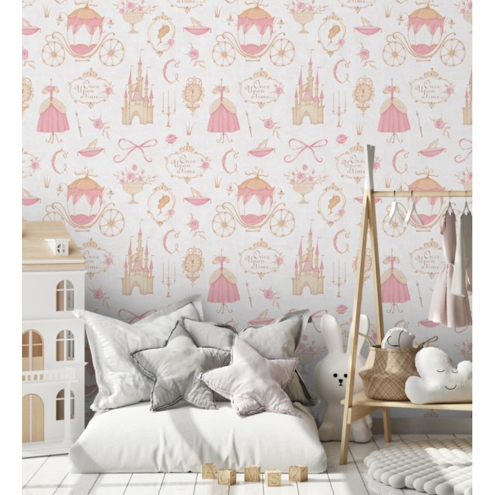 Papel pintado vintage cuento hadas princesa - Diana Priceless 684849