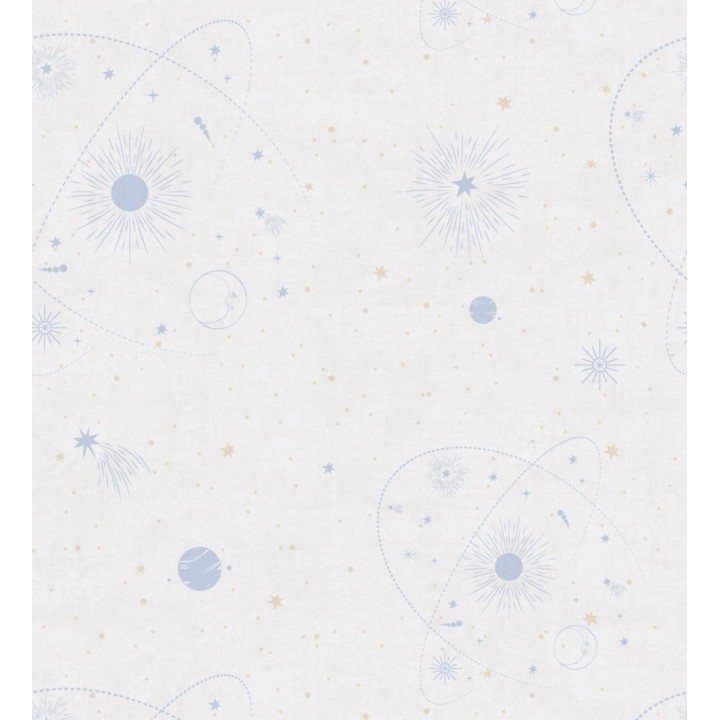Papel pintado universo estrellas fondo crema - Bobby Galactic 684850