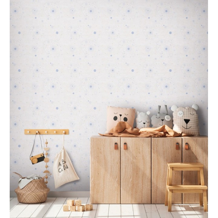 Papel pintado universo estrellas fondo crema - Bobby Galactic 684850