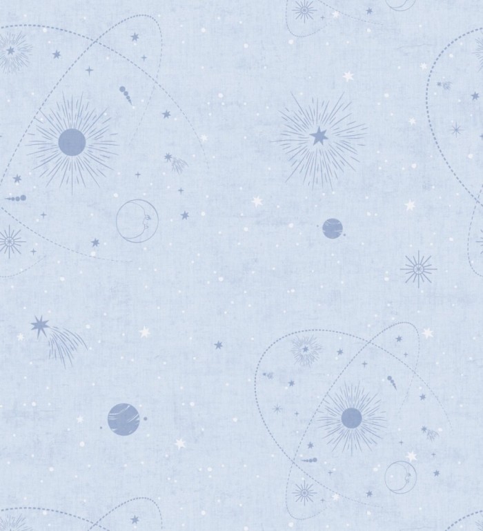 Papel pintado universo estrellas fondo azul cielo - Bobby Galactic 684851