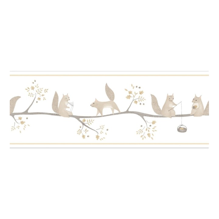 Cenefa infantil de ardillas - Squirrel Woods 126639