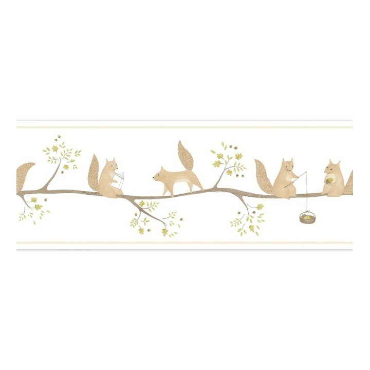 Cenefa infantil de ardillas - Squirrel Woods 126640