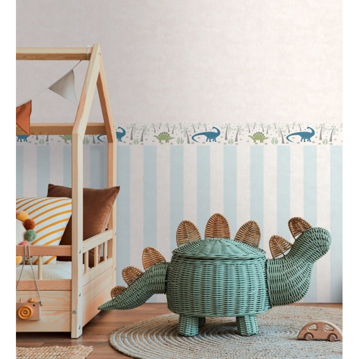 Cenefa de papel pintado con dinosaurios aventura jurásica - Dino Brave 684865