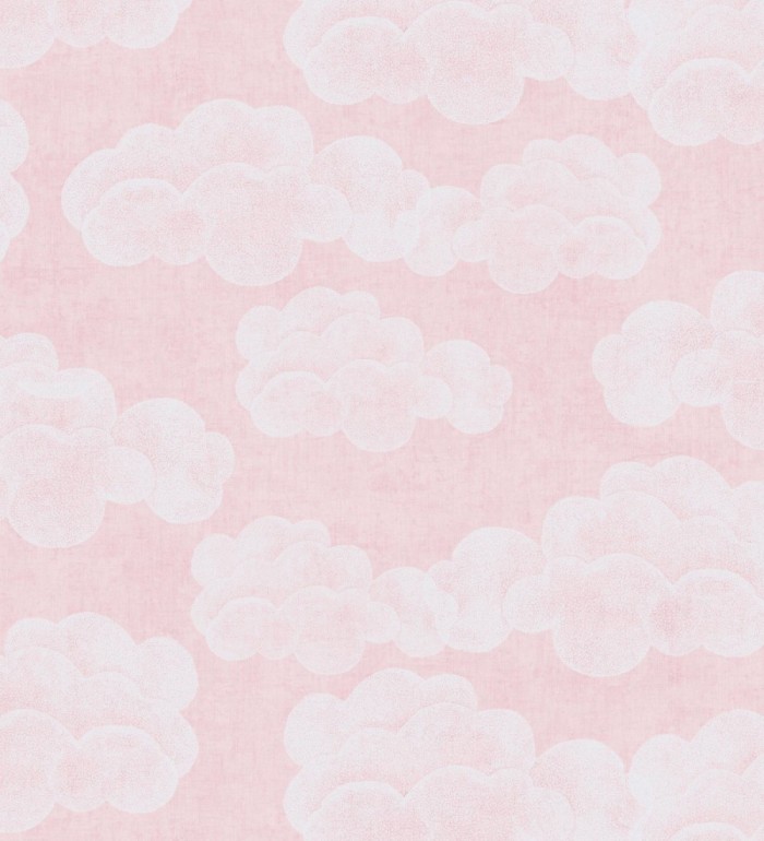 Papel pintado nubes algodón color beige neutro suave para niños y bebé - Sugar Puffy 684868
