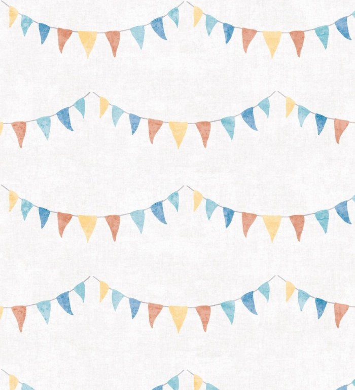 Papel pintado guirnaldas de fiesta infantil - Benji Bunting 684876