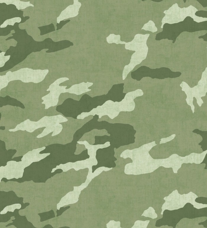 Papel pintado juvenil de camuflaje militar verde - Ragen Camo 684878