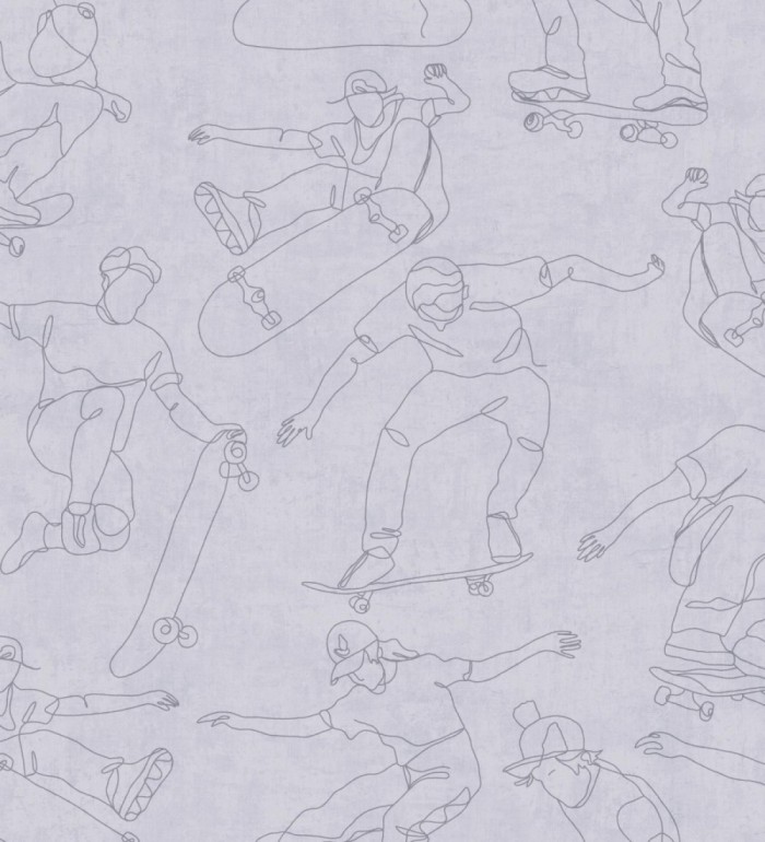 Papel pintado juvenil de monopatines urbano skate art - Tony Skye 684879