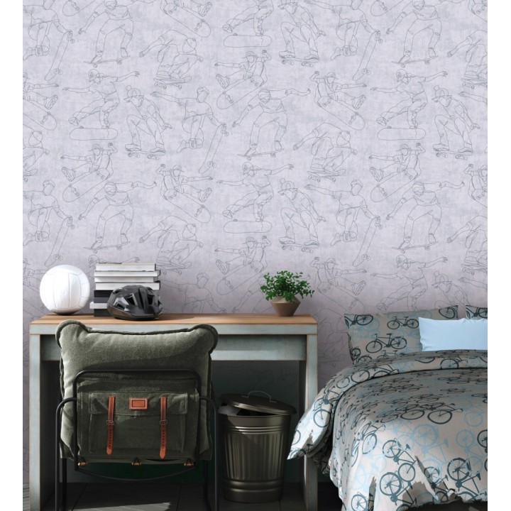 Papel pintado juvenil de monopatines urbano skate art - Tony Skye 684879