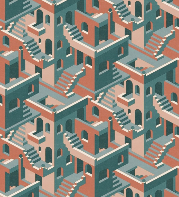 Papel pintado estructura de edificio art deco - Zadir 126647