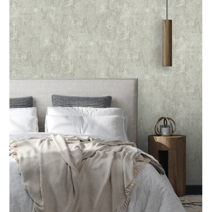Papel pintado mortero a la cal gris texturizado mate - Somad Concrete 684902