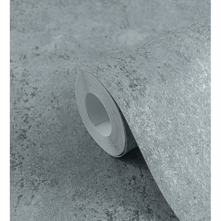Papel pintado mortero a la cal azul petróleo texturizado mate - Somad Concrete 684903
