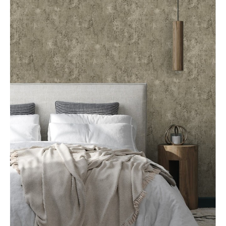 Papel pintado mortero a la cal gris vulcanizado texturizado mate - Somad Concrete 684904