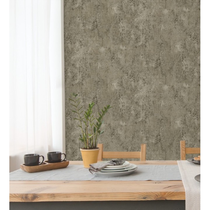 Papel pintado mortero a la cal gris vulcanizado texturizado mate - Somad Concrete 684904