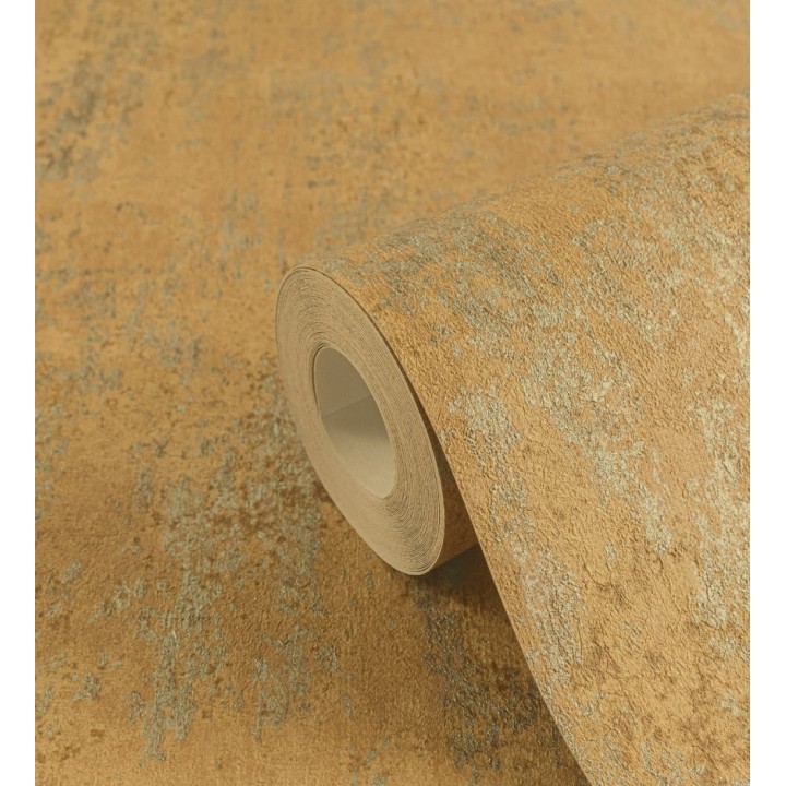 Papel pintado mortero a la cal pátina cúprica texturizado mate - Somad Concrete 684905