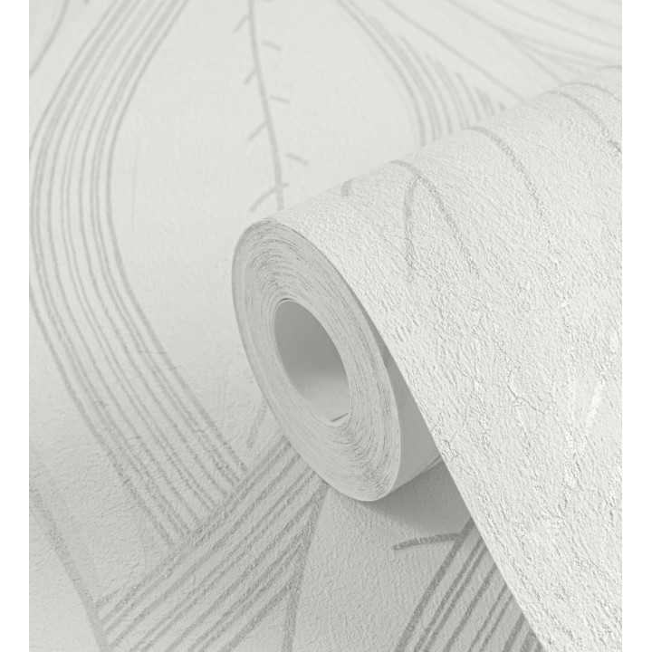 Papel pintado hojas vibrantes en grabado retro texturizado - Hibiscus Lush 684910