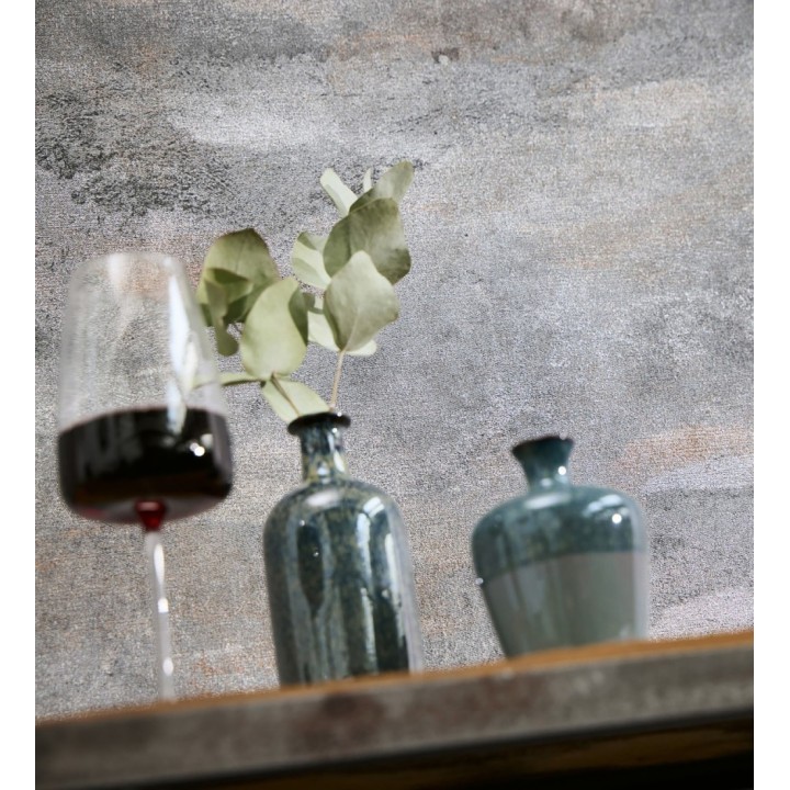 Papel pintado lienzo con nubes bronce evanescentes fondo gris - Ocean Bold 684912