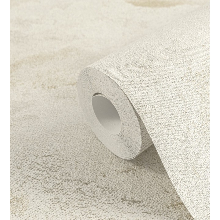 Papel pintado lienzo con nubes doradas evanescentes fondo arena - Ocean Bold 684913