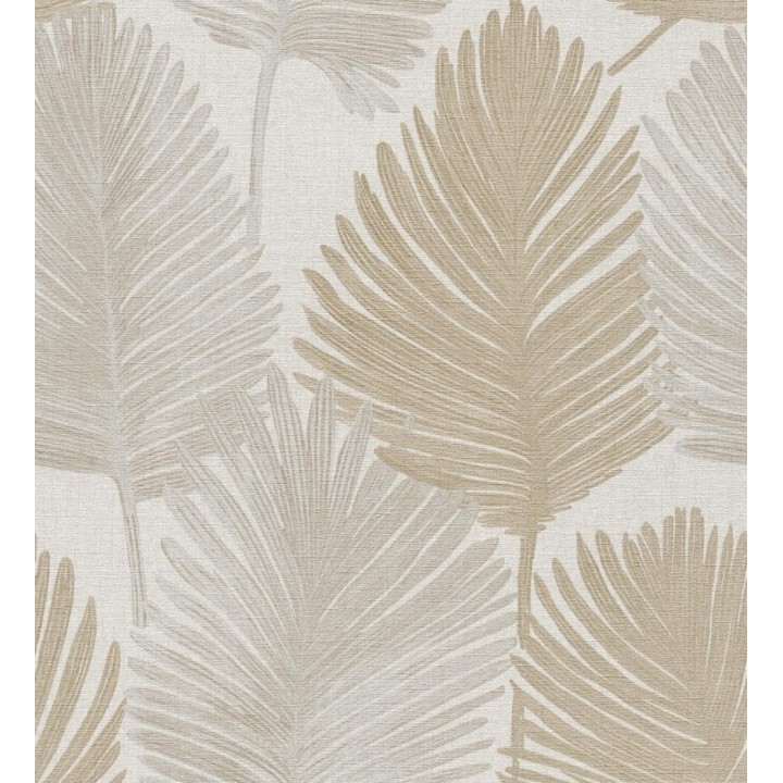Papel pintado sutiles palmas taupe textura textil fondo neutro - Lantau Mystic 684921
